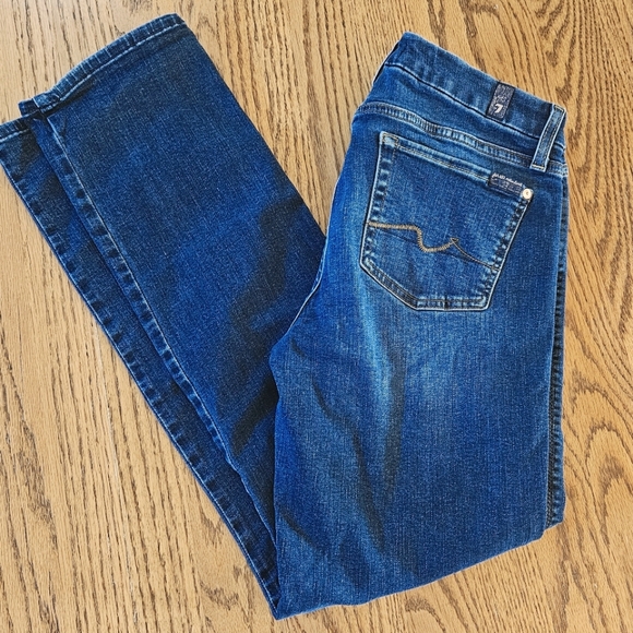 7 For All Mankind Denim - 7 For All Man Kind Blue Denim Jeans. Size 29. Kimmie Straight With Stretch.